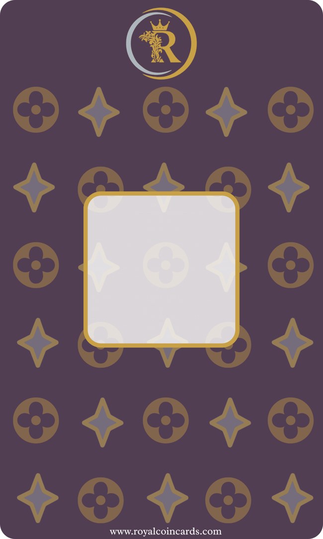 Card design theme, monogram pattern motif